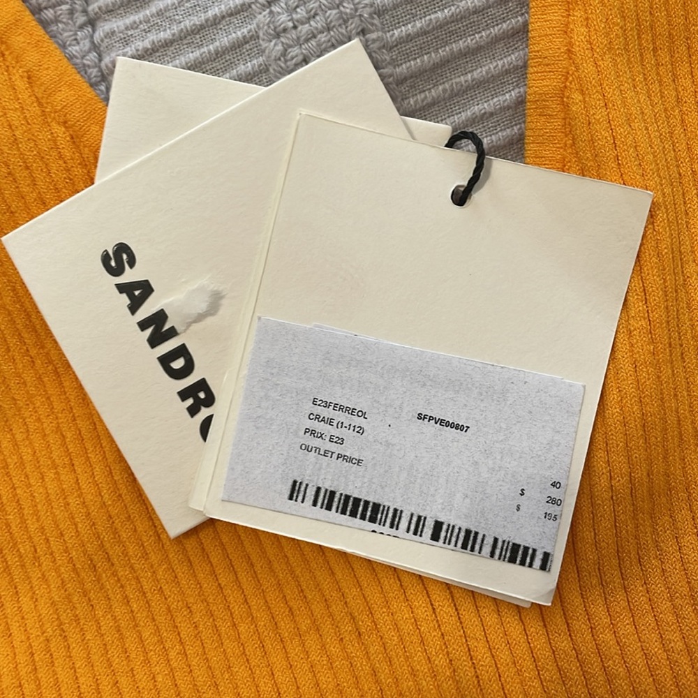 SANDRO Donatien Ribbed Halter Tank - Picture 6 of 8